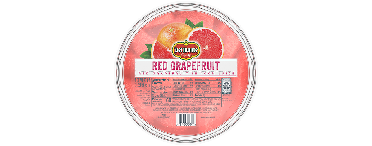 Red Grapefruit in 100% Juice | Del Monte®